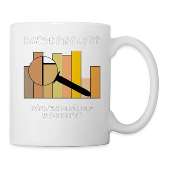 ANALYSTE DE DONNÉES : LES FAITS SONT LA VÉRITÉ - Mug blanc - blanc - Droite