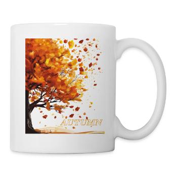 AUTUMN TREE LEAVES - Mug - white - Right