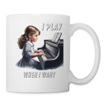 PIANO I PLAY WHEN I WANT - Mug - white - Right
