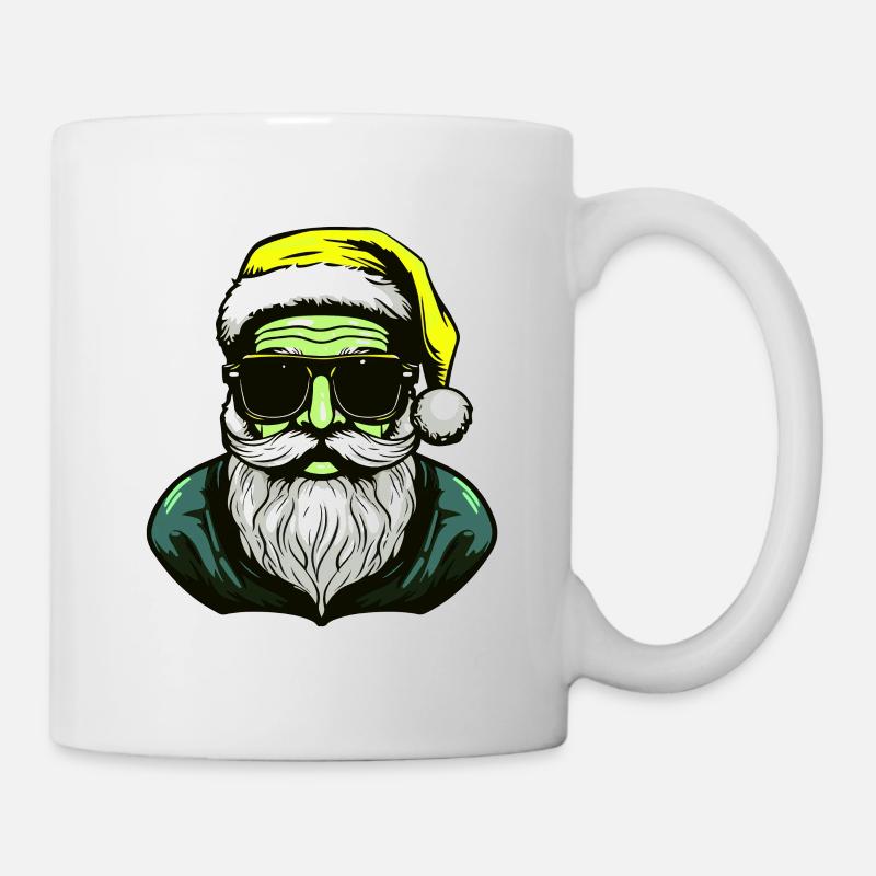Weihnachtsmann Cool Santa - Tasse - Weiß