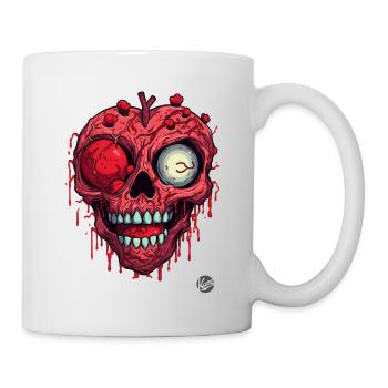 Zombi Skull Heart - Mug - white - Right