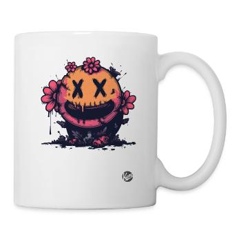 Drôle X-Eyes Horreur Fleur - Mug blanc - blanc - Droite