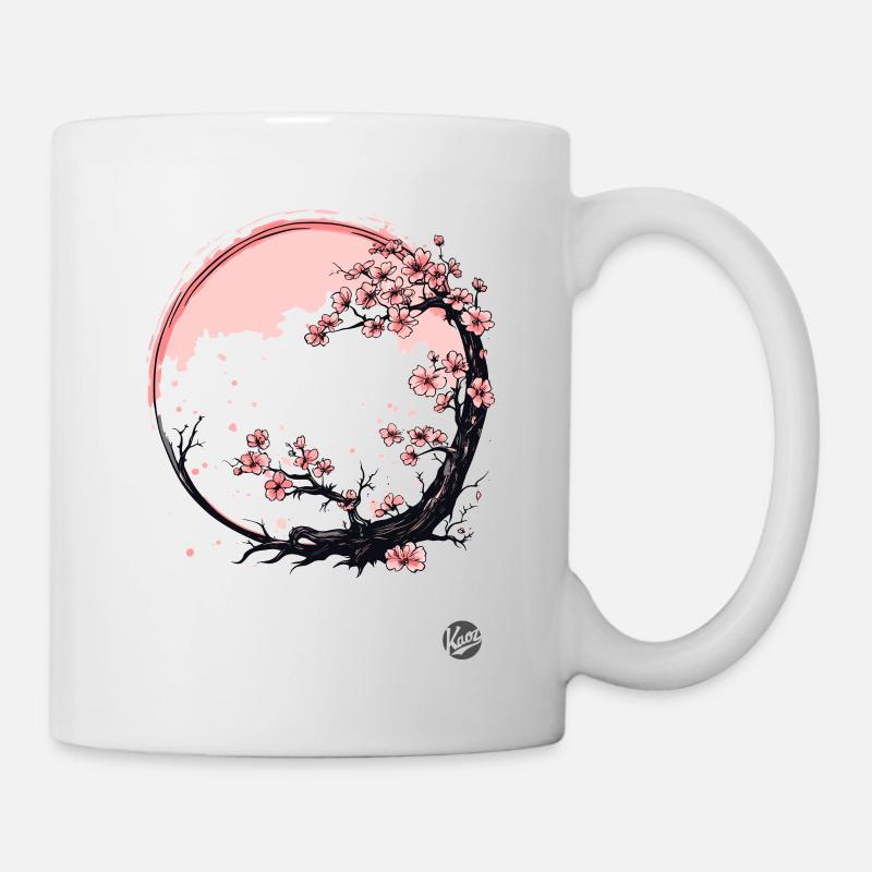 Japanische Kirschblüten - Tasse - Weiß