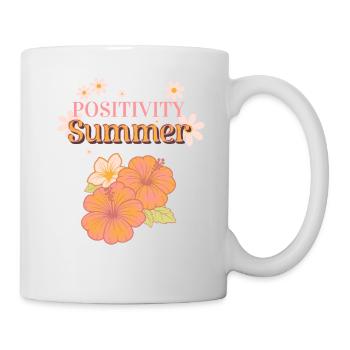 Summer Positivity - Idée cadeau - Mug blanc - blanc - Droite