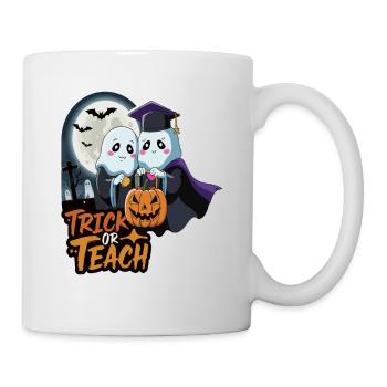 Trick Or Teach Halloween Teachers - Mug - white - Right