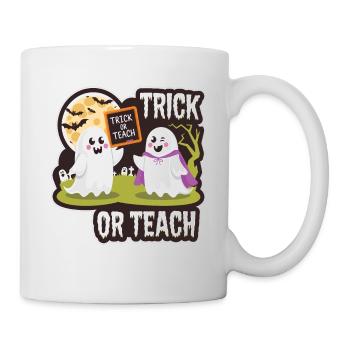 Trick Or Teach Halloween Teachers - Mug - white - Right