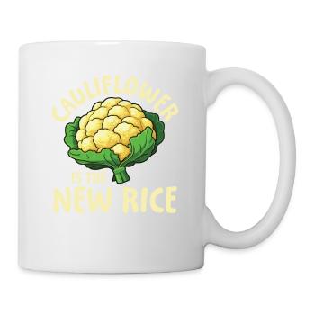 Cauliflower Is The New Rice für einen Diät Plan - Tasse - Weiß - Rechts