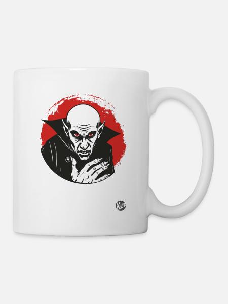 Horreur Effrayant Nosferatu Vampire - Mug blanc - blanc