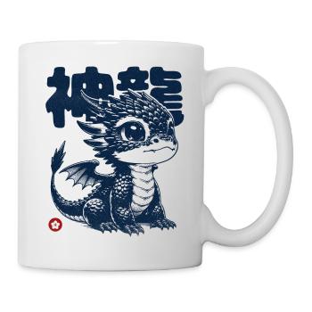 Fantasie-/Sci-Fi Mystischer Drache - Tasse - Weiß - Rechts