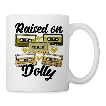 Cowboy Lustige Frauen Hut Wild Western Rodeo Musik - Tasse - Weiß - Rechts