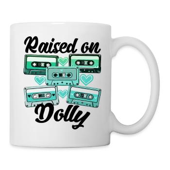 Cowboy Lustige Frauen Hut Wild Western Rodeo Musik - Tasse - Weiß - Rechts