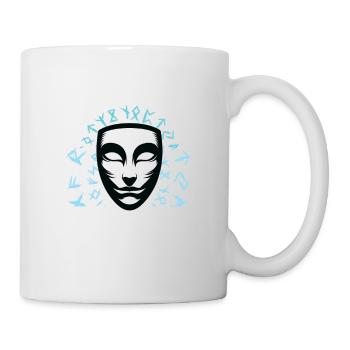 Abstrakte Maske Silhouette Abstract Mask - Tasse - Weiß - Rechts