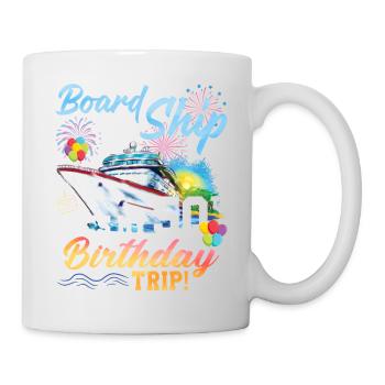Celebrating 50th Birthday with a Cruise Adventure - Mug - white - Right