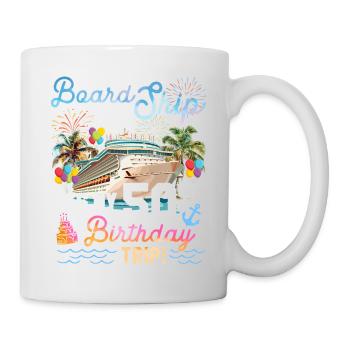 50th Birthday Cruise Ship Party Trip Fun Design - Mug - white - Right