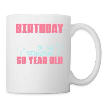 Celebrating 50th Birthday with the Fabulous Queen - Mug - white - Right