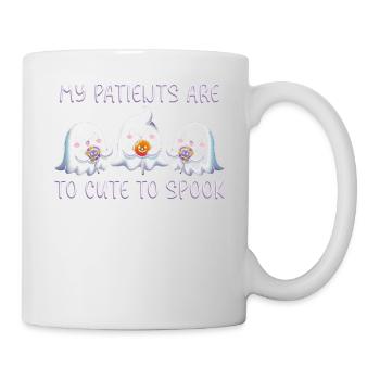 Mes patients sont trop mignons pour effrayer - Mug blanc - blanc - Droite