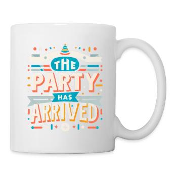 The Party Has Arrived 13 - Tasse - Weiß - Rechts