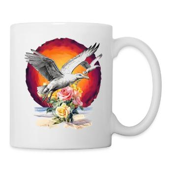 Seagulls Seagull Seagulls Maritime Sunset - Mug - white - Right
