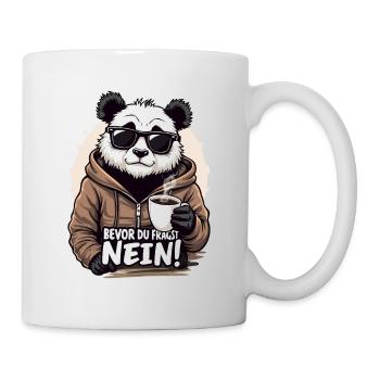 Avant de demander Aucun drôle de dicton Panda - Mug blanc - blanc - Droite
