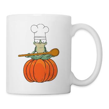 Citrouille Cuisinier Cuisiniers Hôte Grenouille Grenouilles - Mug blanc - blanc - Droite