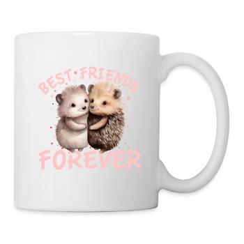 Freunde für immer Igel Duo Friends Forever Hedgeh - Tasse - Weiß - Rechts