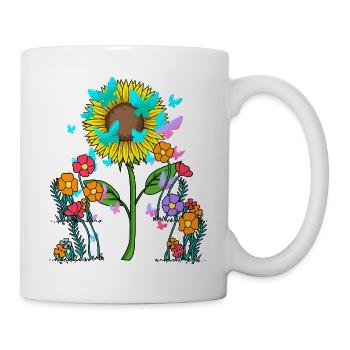 Butterflies Insect Summer Flowers Flower Nature - Mug - white - Right