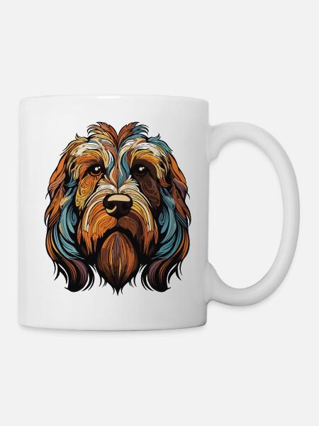 dog tier hund - Tasse - Weiß