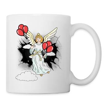 Himmel Engel himmlisch Jenseits Reinkarnation - Tasse - Weiß - Rechts