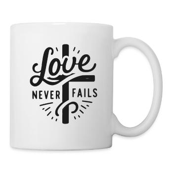 Love Never Fails - Mug - white - Right