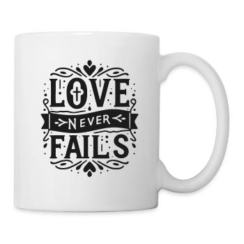 Love Never Fails - Mug - white - Right