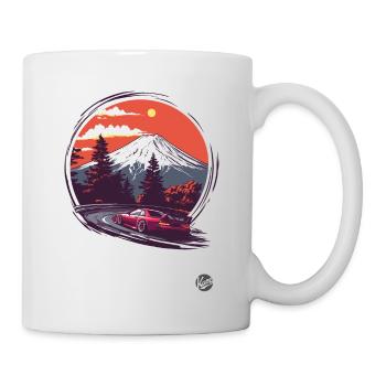 Mount Fuji JDM Rennwagen - Tasse - Weiß - Rechts