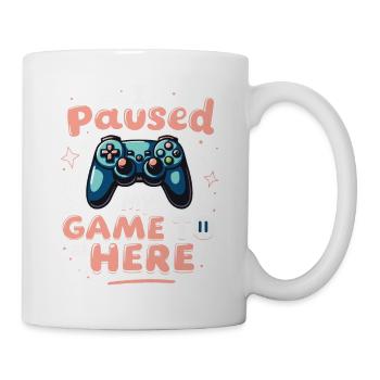 I PAUSED MY GAME TO BE HERE - Mug - white - Right