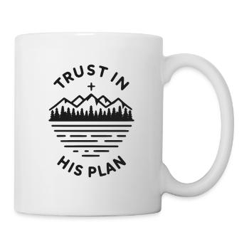 Confiance en son plan - Mug blanc - blanc - Droite