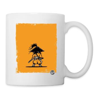 Samurai Style Warrior Silhouette - Mug - white - Right