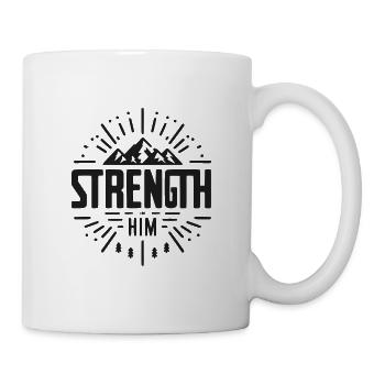 Strength in Him - Mug - white - Right
