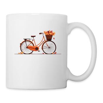 Herbstlaub-Fahrrad Autumn Leaves Bicycle - Mug - white - Right