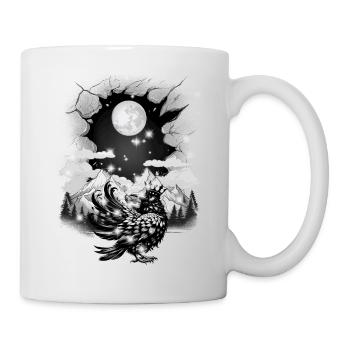 mystique conte de fées conte de fées personnage corbeau corbeau corbeau - Mug blanc - blanc - Droite