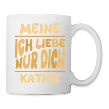 Kathie en tant que femme - Mug blanc - blanc - Droite