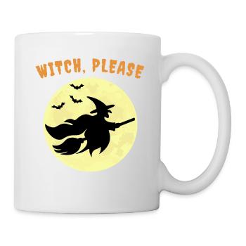 Hexe, bitte Halloween - Tasse - Weiß - Rechts