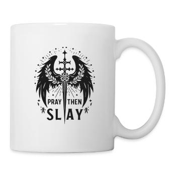 Bete dann Töte - Tasse - Weiß - Rechts