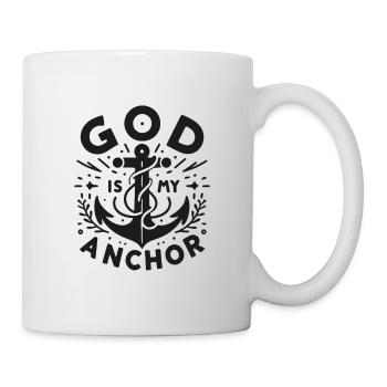 Dieu est mon ancre - Mug blanc - blanc - Droite
