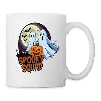 Halloween Spooky Squad Geist mit Mütze - Tasse - Weiß - Rechts