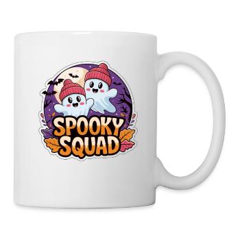 Halloween Spooky Squad Geist mit Mütze - Tasse - Weiß - Rechts