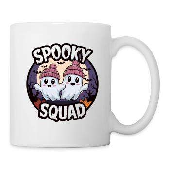 Halloween Spooky Squad Geist mit Mütze - Tasse - Weiß - Rechts