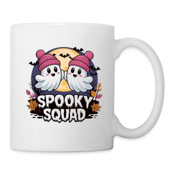 Halloween Spooky Squad Geist mit Mütze - Tasse - Weiß - Rechts