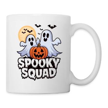 Halloween Spooky Squad Geist mit Mütze - Tasse - Weiß - Rechts
