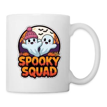 Halloween Spooky Squad Geist mit Mütze - Tasse - Weiß - Rechts