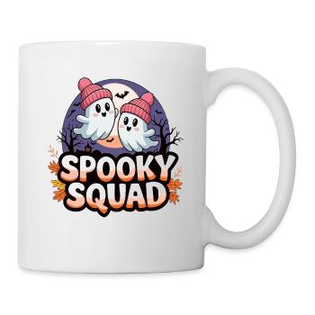 Halloween Spooky Squad fantôme avec chapeau - Mug blanc - blanc - Droite