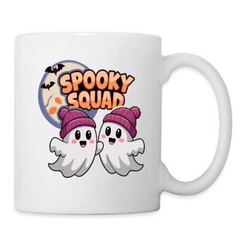 Halloween Spooky Squad fantôme avec chapeau - Mug blanc - blanc - Droite