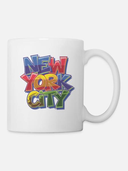 New York City Graffiti - Tasse - Weiß
